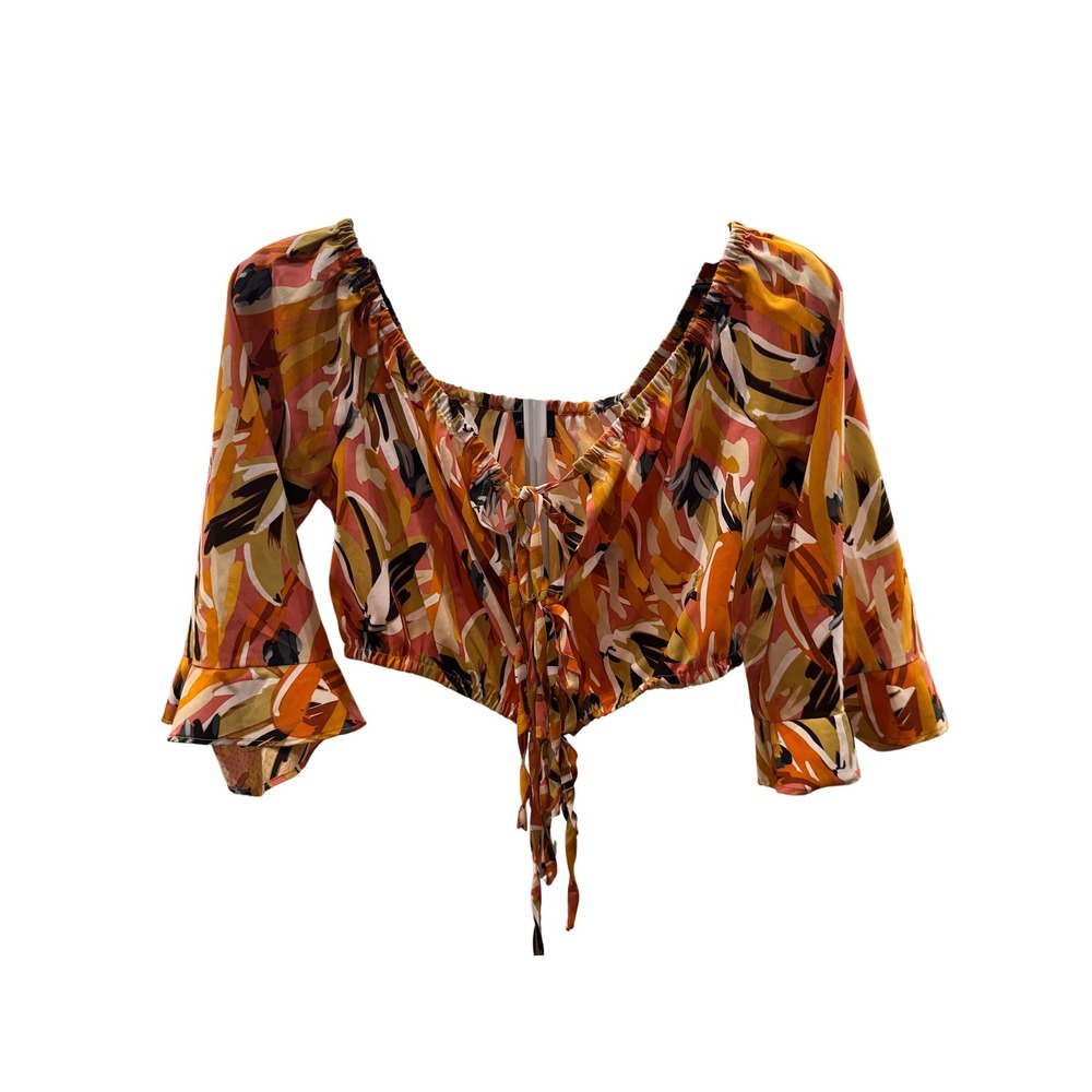Milk & Honey Abstract Crop Top